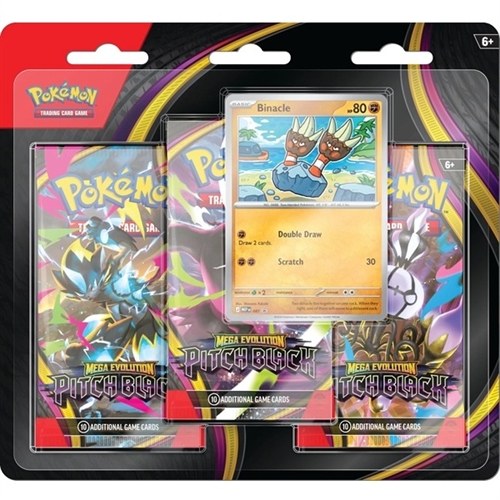 Pitch Black - 3-Pack Blister - Binacle - Pokemon kort